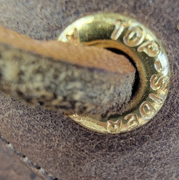 Sperry Top-Sider Seabourn Distressed Brown Oiled Leather Lace-up Wedge Size 9.5 - Picture 6 of 13